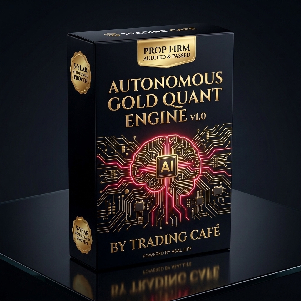 Autonomous Gold Quant Engine v2.1.0 3D Product Box